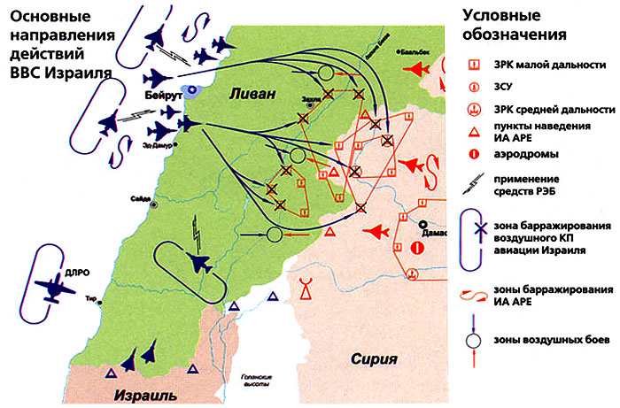 Вторая ливанская война карта