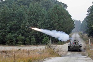 Пуск ПЗРК «Стрела-2» с борта боевой машины пехоты БМП-1