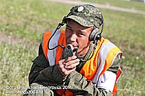 Связист группы контроля результатов стрельбы. Полигон Чебаркуль