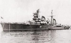 Крейсер «Молотов» после капитального ремонта и модернизации, 1955 г.